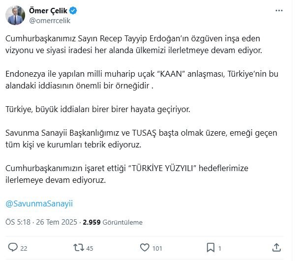AK Parti Sözcüsü Ömer