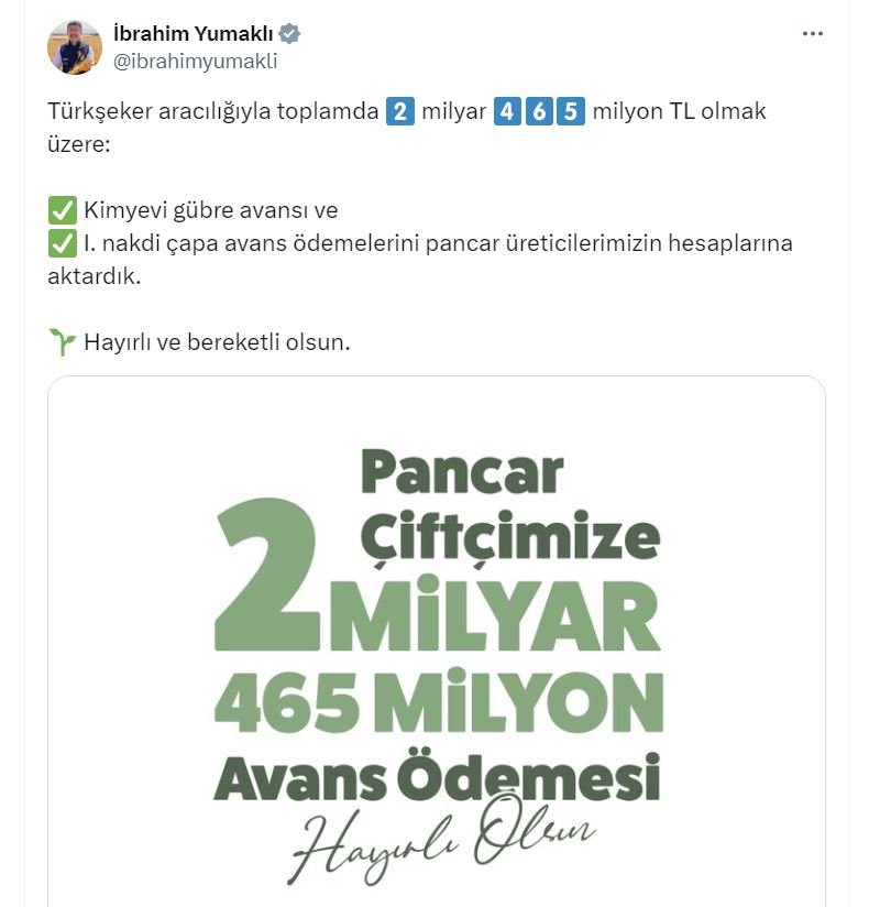 Tarım ve Orman Bakanı