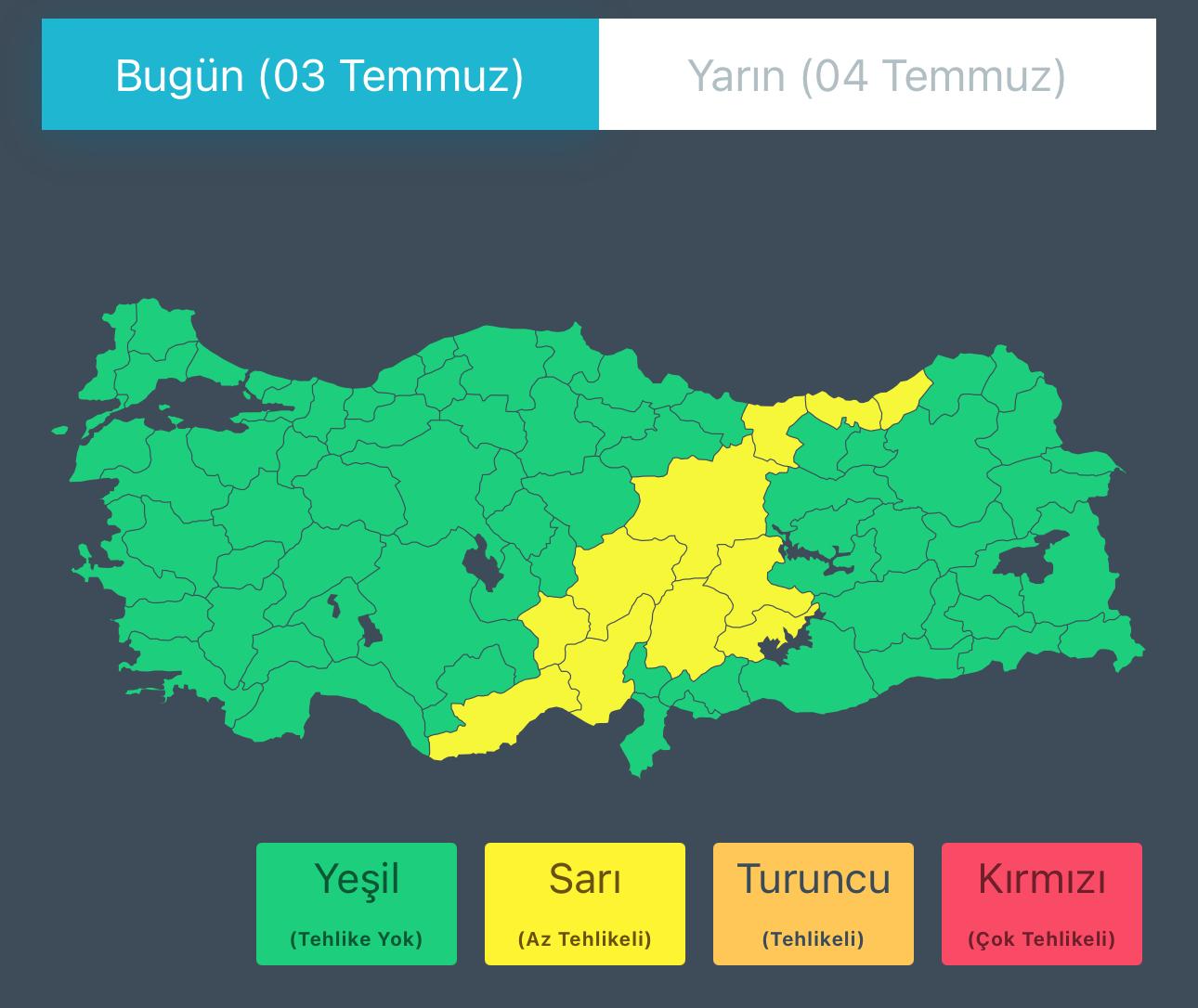 İçişleri Bakanlığı, 11 il