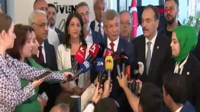 DEM Parti Heyeti, Ahmet Davutoğlu’nu Ziyaret Etti