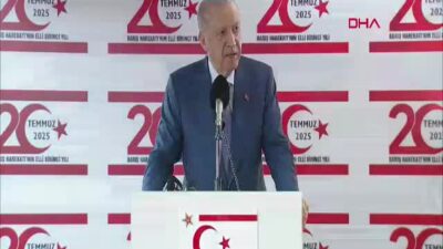 Cumhurbaşkanı Erdoğan, KKTC'de yaptığı konuşmada