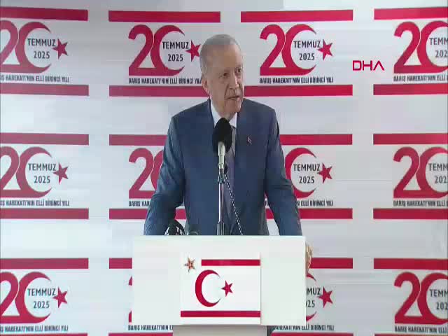 Cumhurbaşkanı Erdoğan, KKTC'de yaptığı
