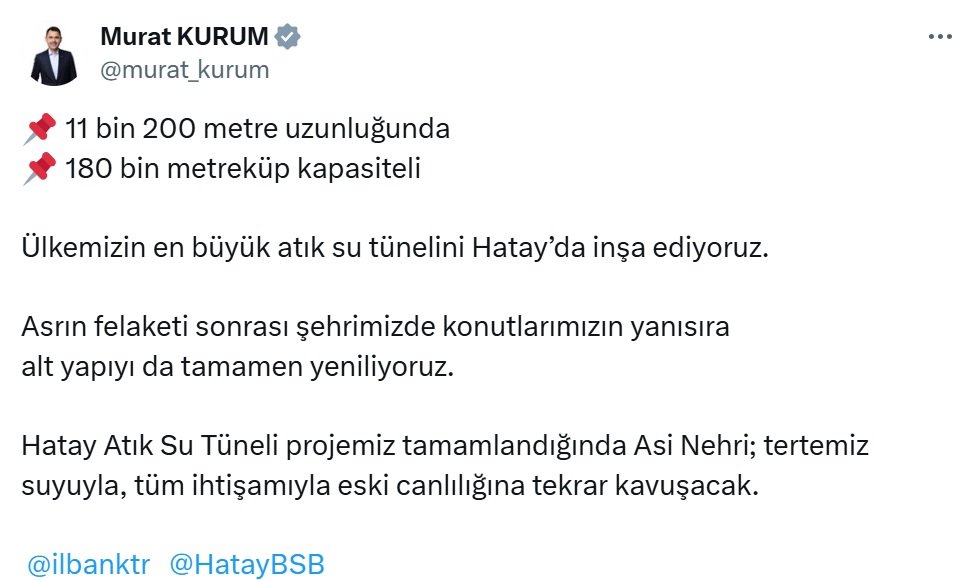 Çevre Şehircilik Bakanı Murat