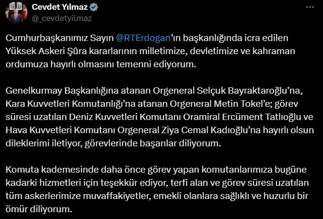 Cumhurbaşkanı Yardımcısı Cevdet Yılmaz,