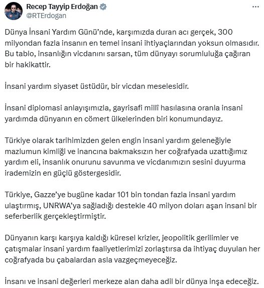 Cumhurbaşkanı Recep Tayyip Erdoğan,
