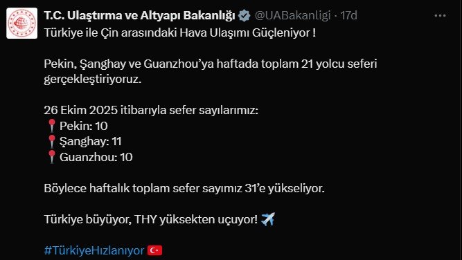 Ulaştırma ve Altyapı Bakanlığı,