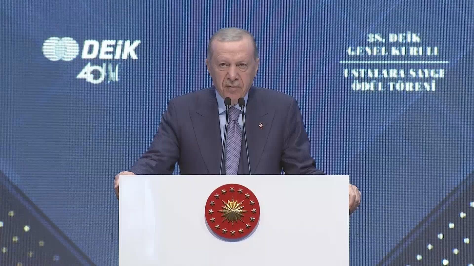 Cumhurbaşkanı Erdoğan, DEİK töreninde