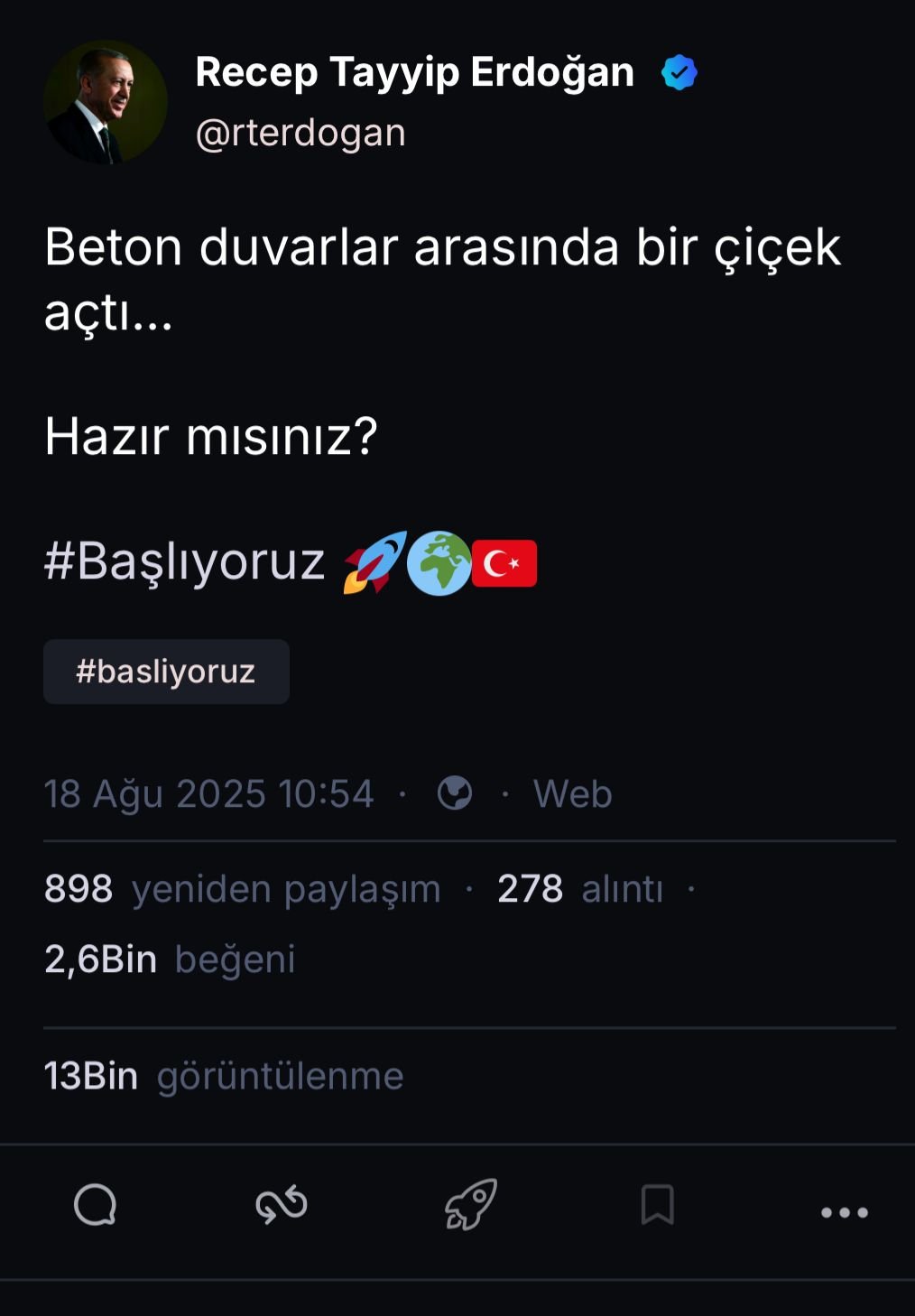Cumhurbaşkanı Recep Tayyip Erdoğan,