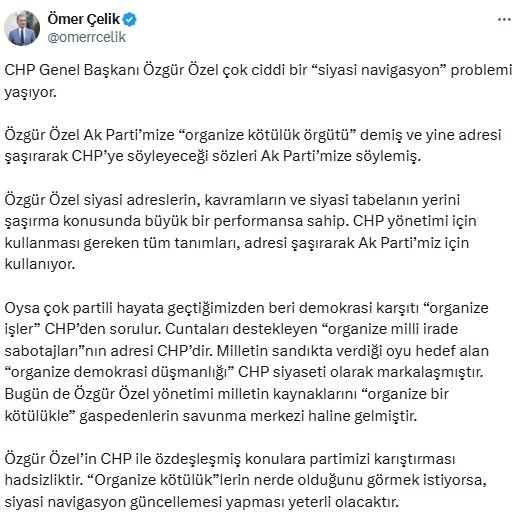 AK Parti Sözcüsü Ömer