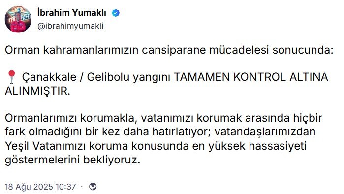 Tarım ve Orman Bakanı