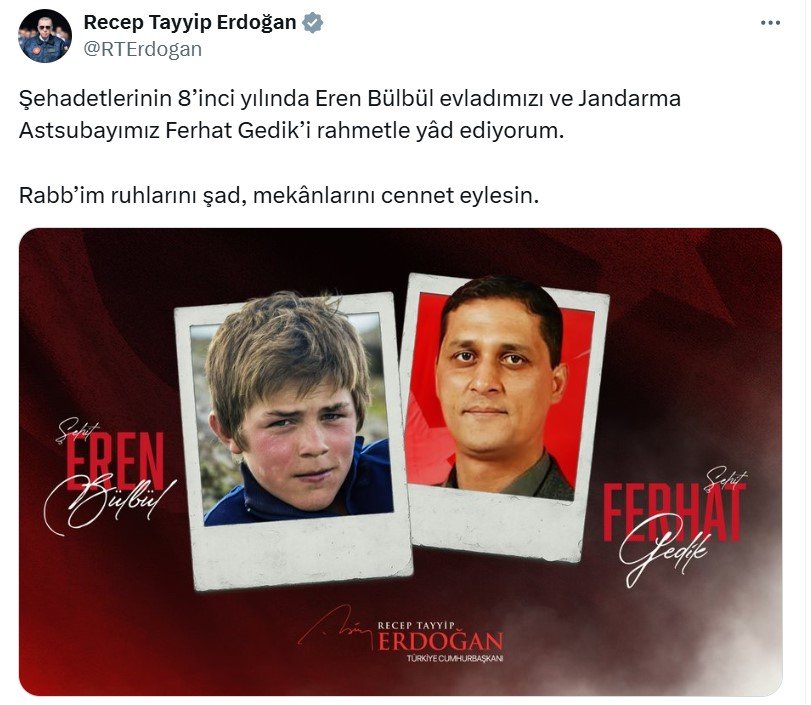 Cumhurbaşkanı Recep Tayyip Erdoğan,