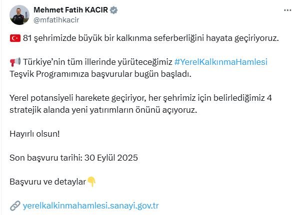 Sanayi ve Teknoloji Bakanı