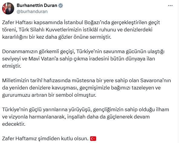 İletişim Başkanı Burhanettin Duran,