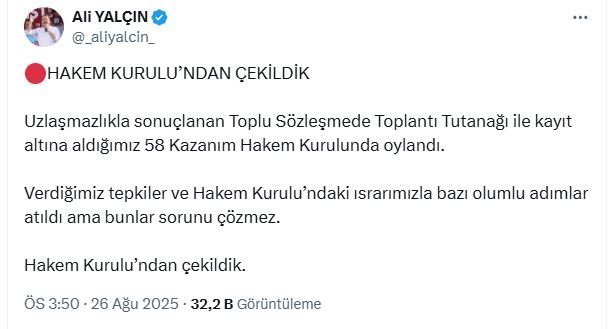 Memur-Sen Genel Başkanı Ali