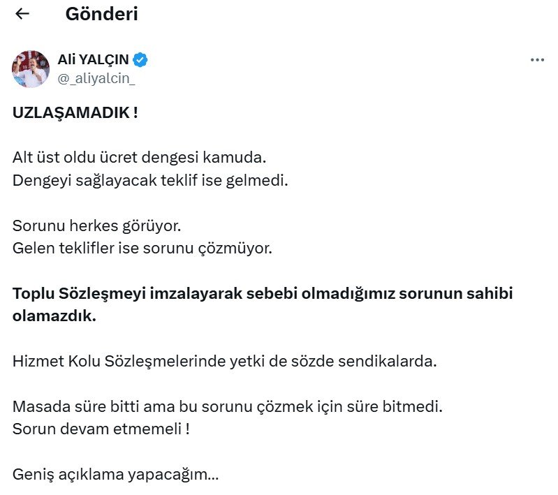 Memur-Sen ile Kamu İşvereni