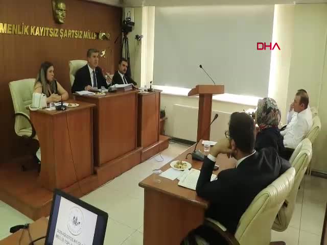 Burdur Belediyesi'nin meclis toplantısında