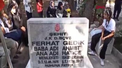 Şehit Jandarma Başçavuş Ferhat Gedik, Hatay’da Mezarı Başında Anıldı