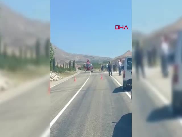 Malatya'nın Kuluncak ilçesinde ambulans
