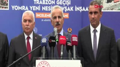 Ulaştırma Bakanı Uraloğlu, Trabzon Yomra Giriş Kavşağı’nda İncelemede Bulundu