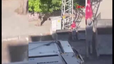 Burdur'da temizlik işçisi Ogün Zengin,