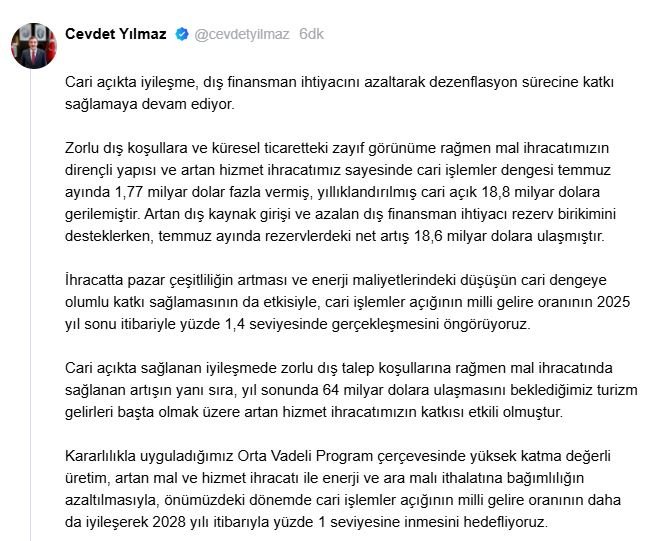 Cumhurbaşkanı Yardımcısı Cevdet Yılmaz,