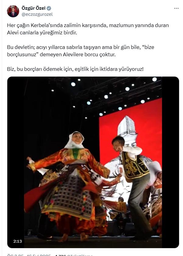 CHP Genel Başkanı Özgür