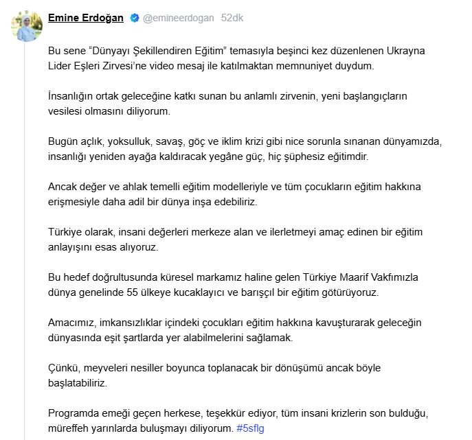 Emine Erdoğan, Kiev'de düzenlenen