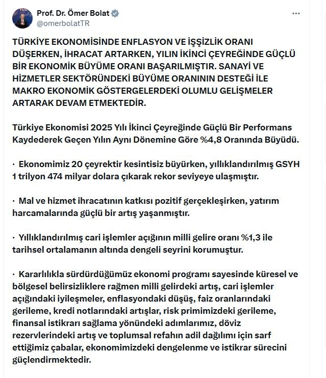 Ticaret Bakanı Ömer Bolat,