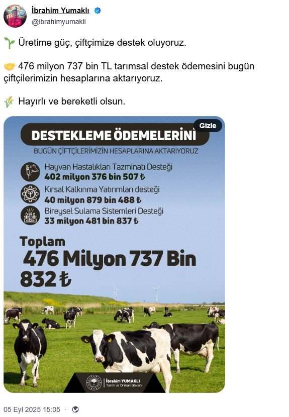 Tarım ve Orman Bakanı