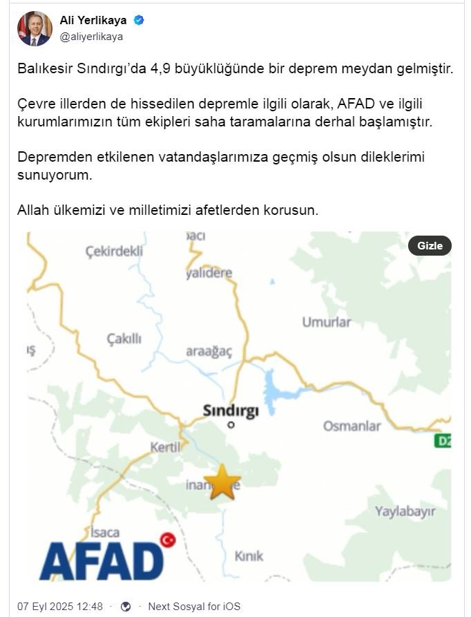 İçişleri Bakanı Ali Yerlikaya,