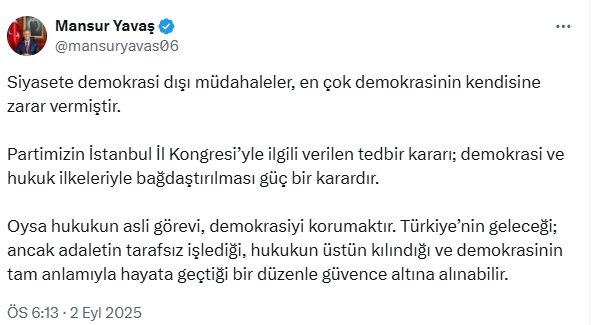 Ankara Büyükşehir Belediye Başkanı