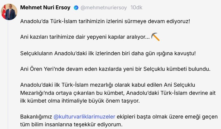 Kültür ve Turizm Bakanı