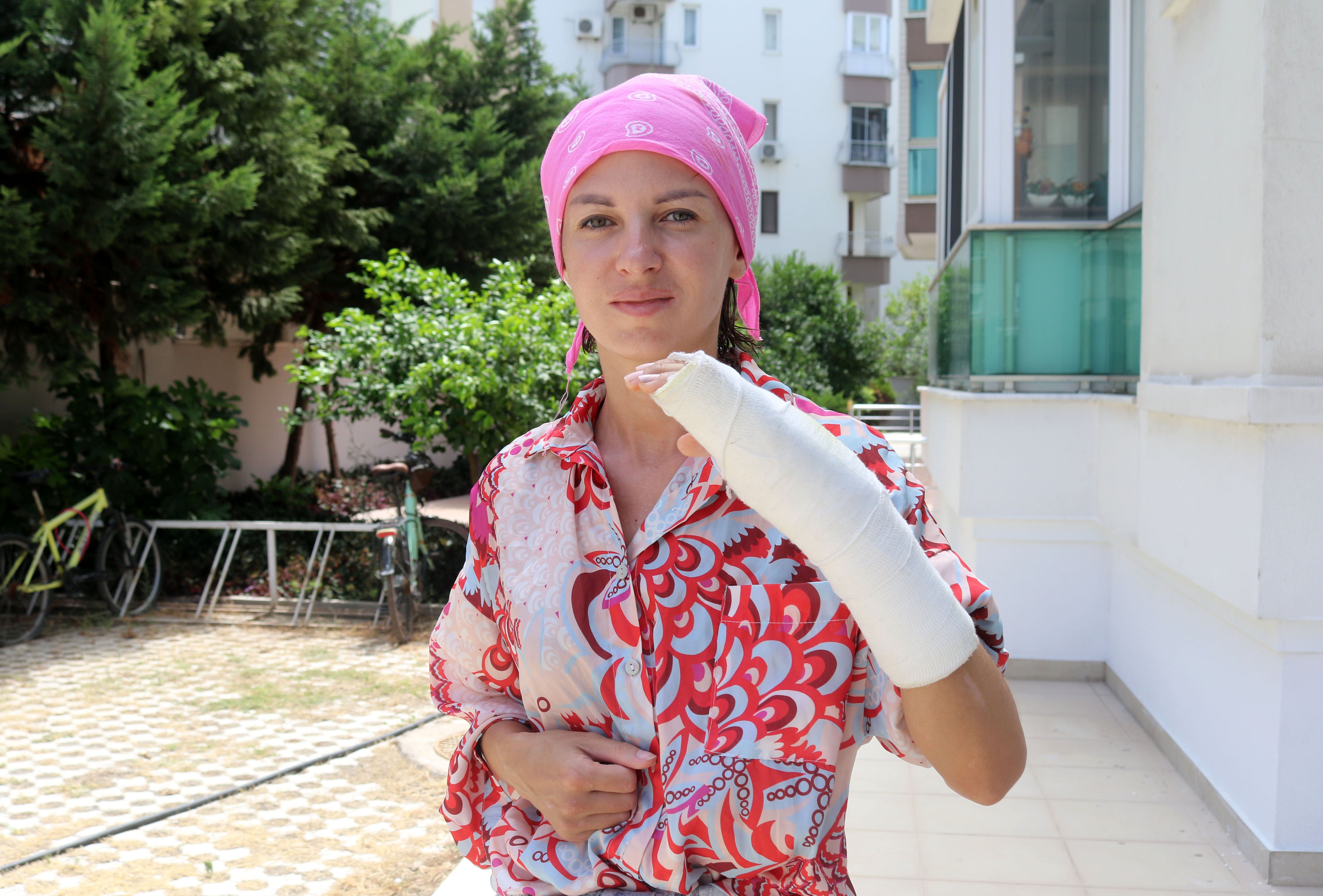 Antalya'da eşi Iryna Melnychuk