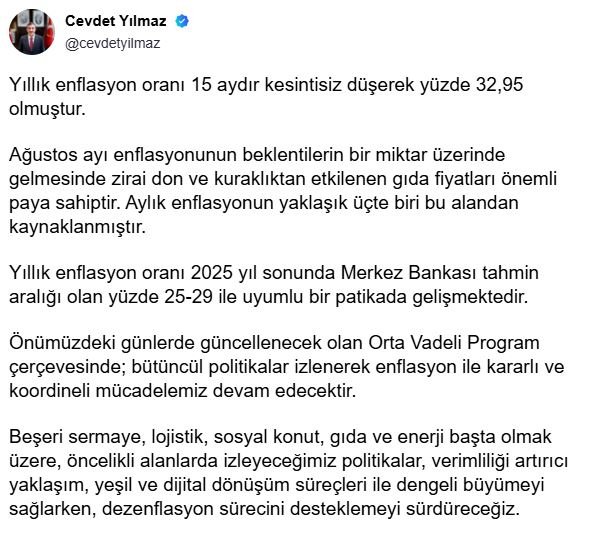 Cumhurbaşkanı Yardımcısı Cevdet Yılmaz,