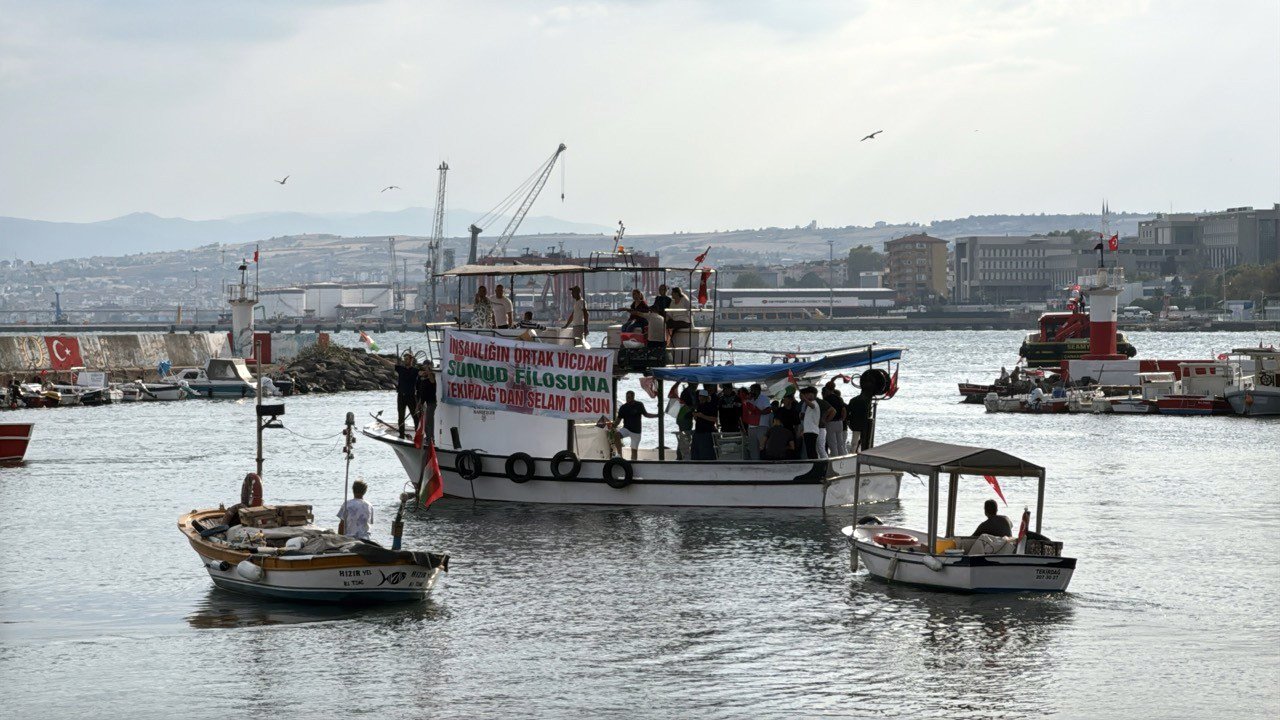 Tekirdağ'da balıkçılar ve yelkenciler,