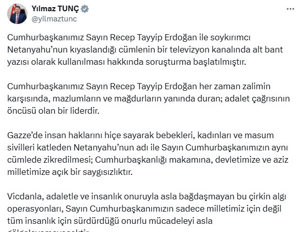 Adalet Bakanı Yılmaz Tunç,