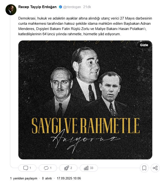 Cumhurbaşkanı Recep Tayyip Erdoğan,