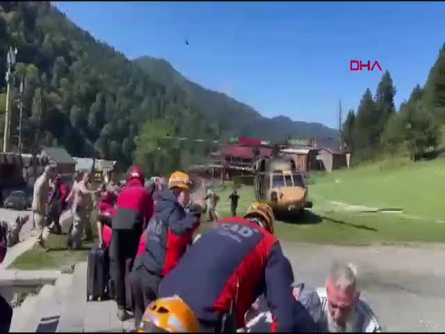 Rize'deki sel felaketi sonrası