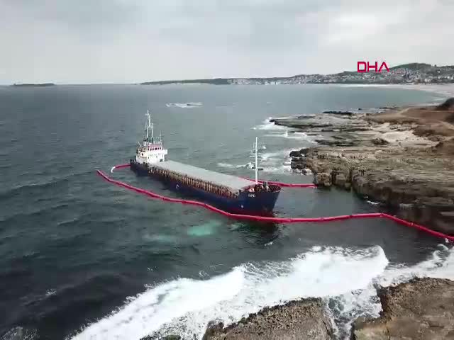 Kandıra açıklarında karaya oturan