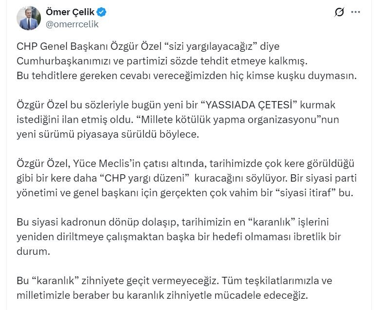 AK Parti Sözcüsü Ömer