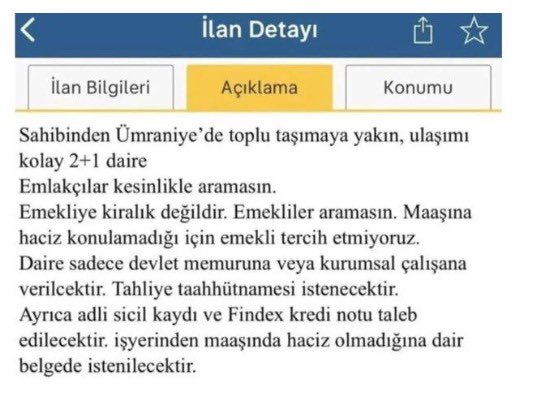 Ticaret Bakanlığı’ndan ‘Emekliye Kiralık Değildir’ İlanına Ağır Yaptırım!
