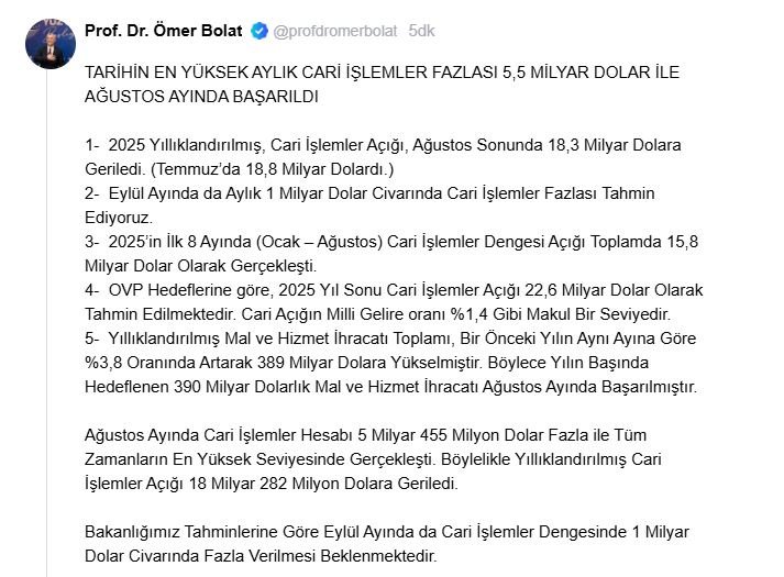 Ticaret Bakanı Ömer Bolat,