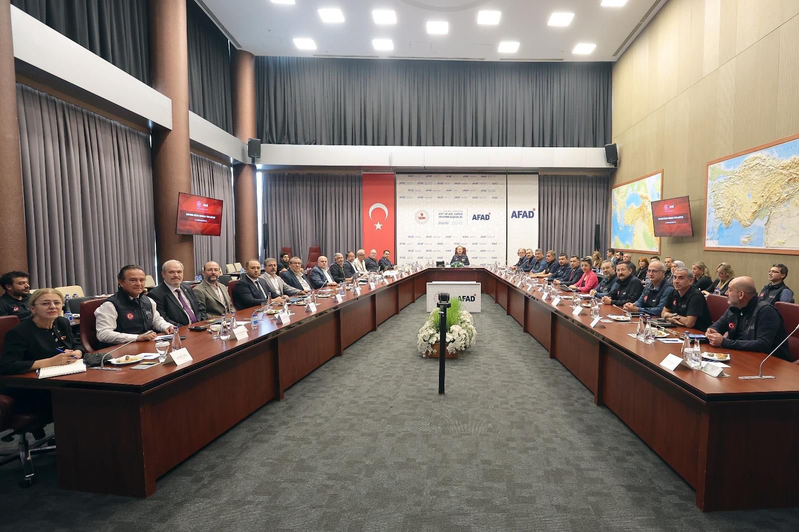 AFAD Başkanlığı’nda Kritik Deprem Bilim Kurulu Toplantısı Gerçekleştirildi