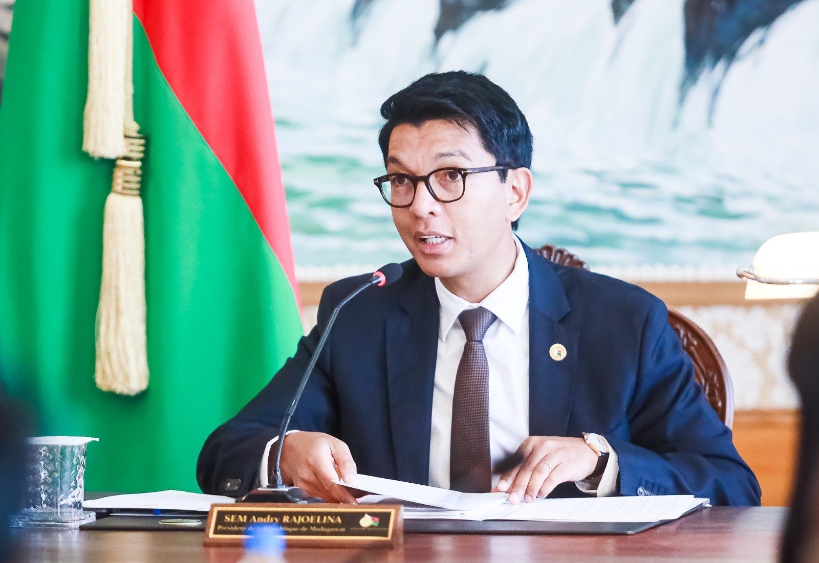 Madagaskar Cumhurbaşkanı Andry Rajoelina,