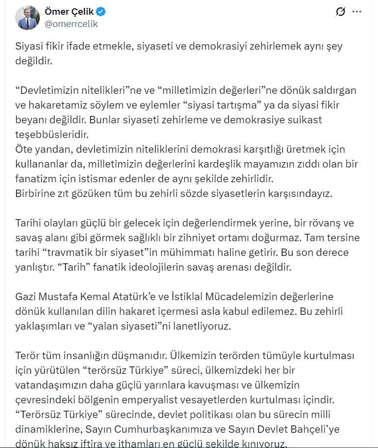 AK Parti Sözcüsü Ömer