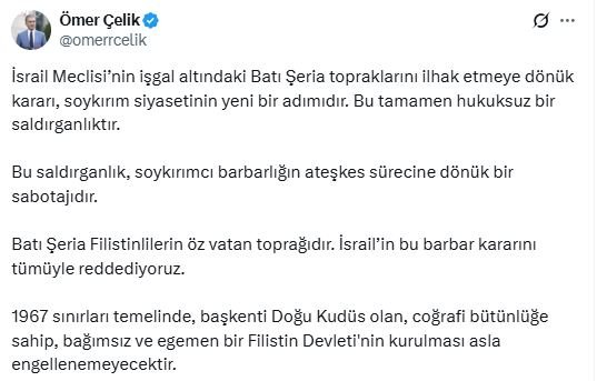 AK Parti Sözcüsü Ömer