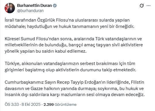 İletişim Başkanı Burhanettin Duran,