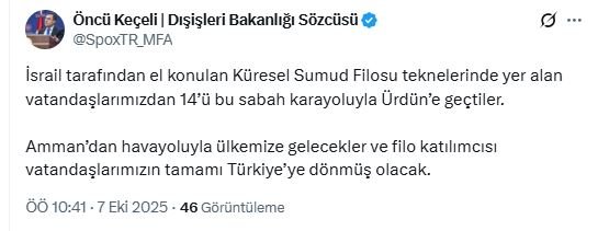 Dışişleri Bakanlığı Sözcüsü Öncü