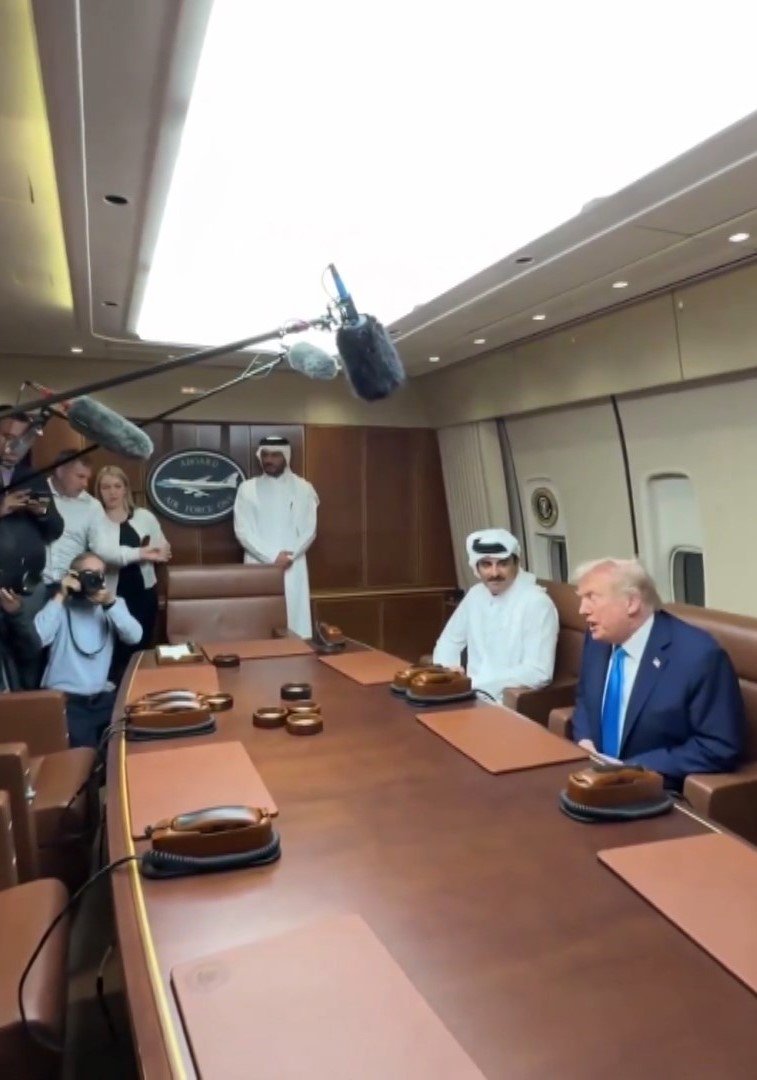 Trump Katar’da Emir Al Sani ile Görüştü: ‘Katar Harika Bir Müttefik’ ABD Başkanı Donald Trump,