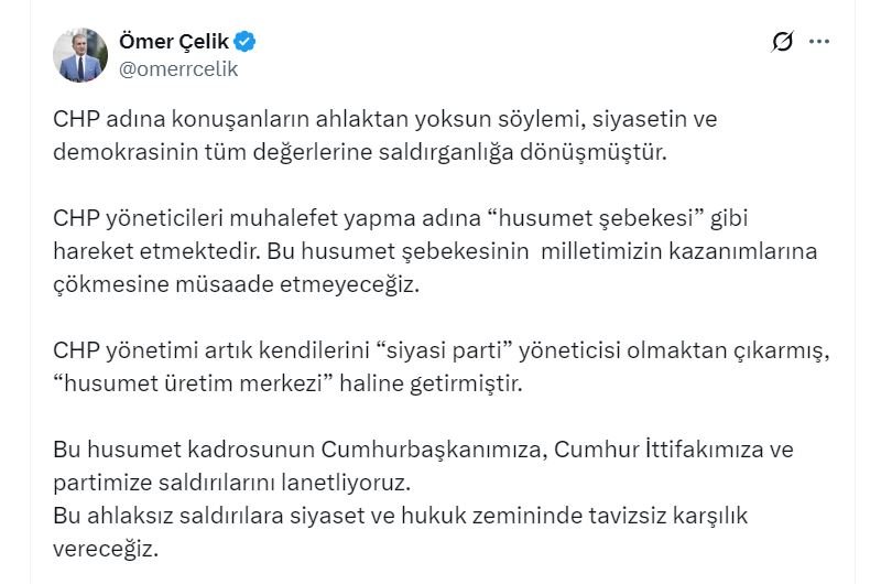 AK Parti Sözcüsü Ömer